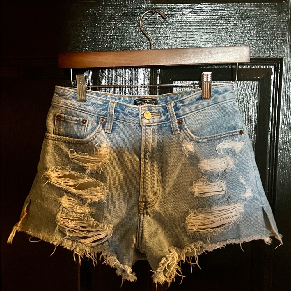 Abercrombie & Fitch Blue Jean Shorts